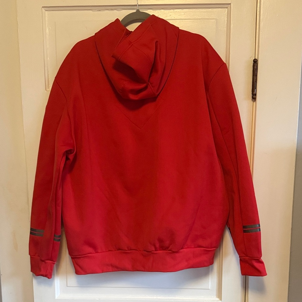 Canada Goose Science Research Hoodie Red with Chest Pocket - Picture 2 of 7